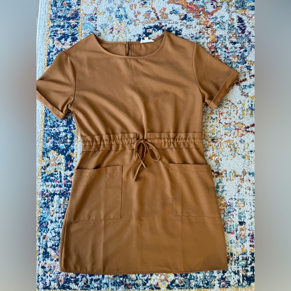 Cinch waist dress